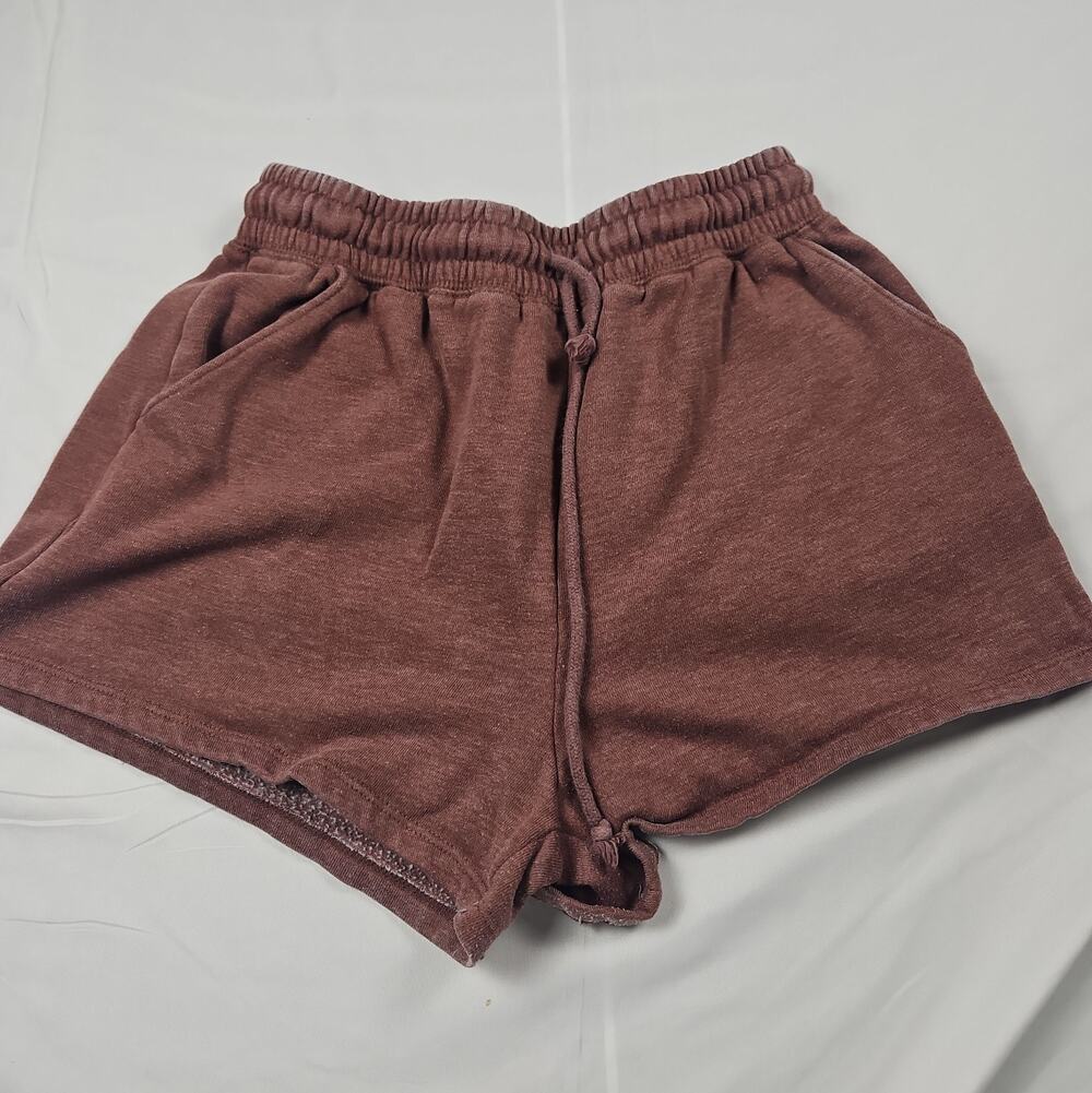 Women's Lounge Shorts by Aéropostale XS Maroon Drawstring Cotton Blend